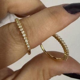 Anel Aparador Zircônias