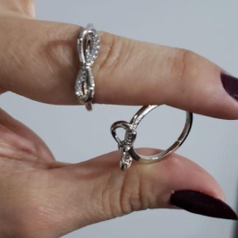 Anel Laço e Zircônias