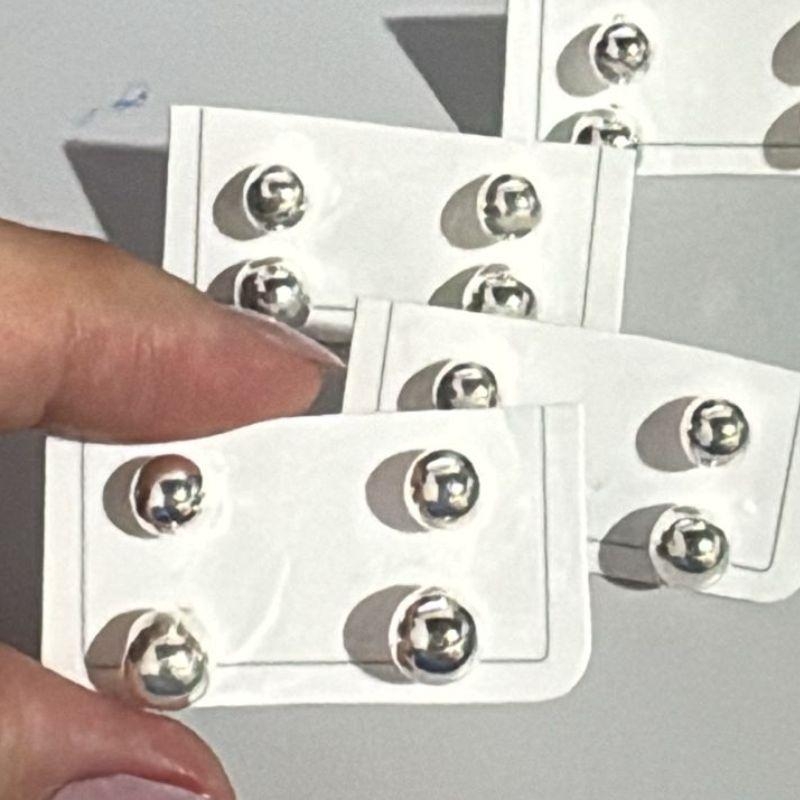 Brinco Dupla de Bolinha Maciça