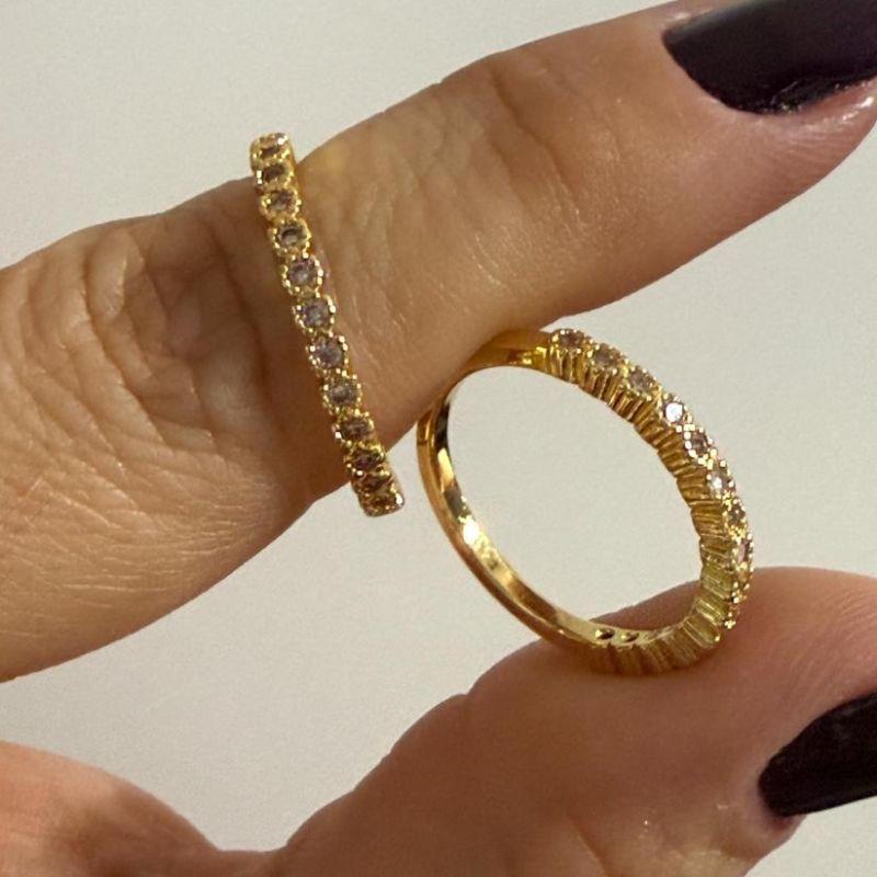 Anel Aparador Zircônias