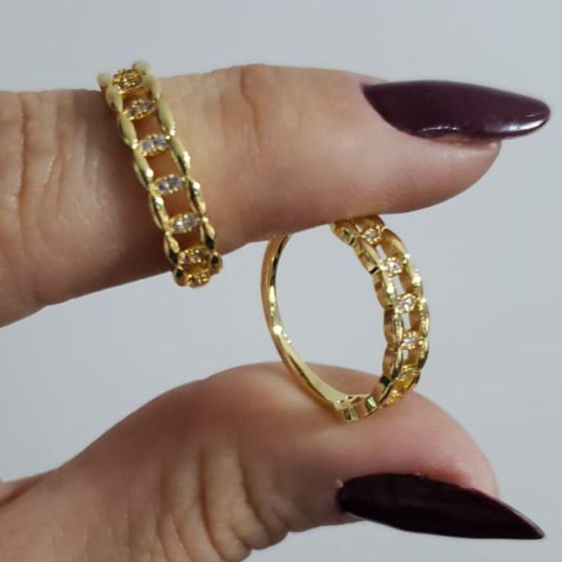 Anel Elos e Zircônias