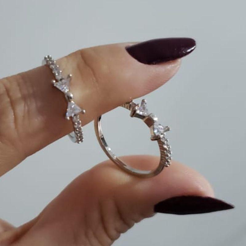 Anel Laço e Zircônias